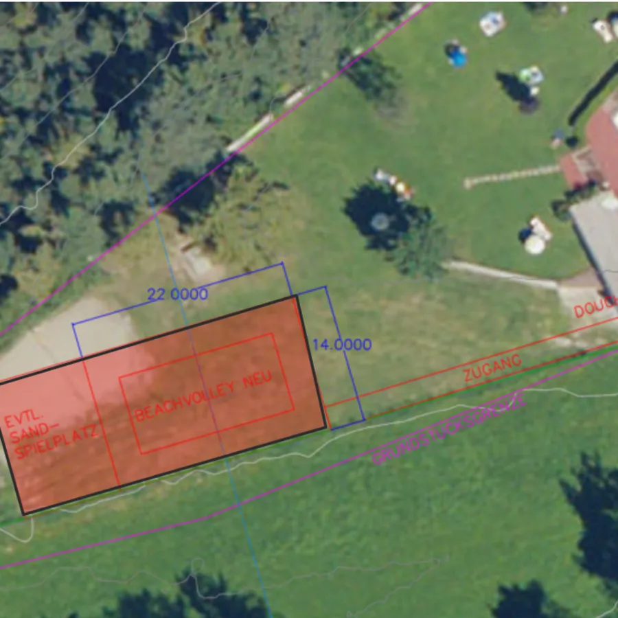 Neuer Beachvolleyballplatz am Ritten