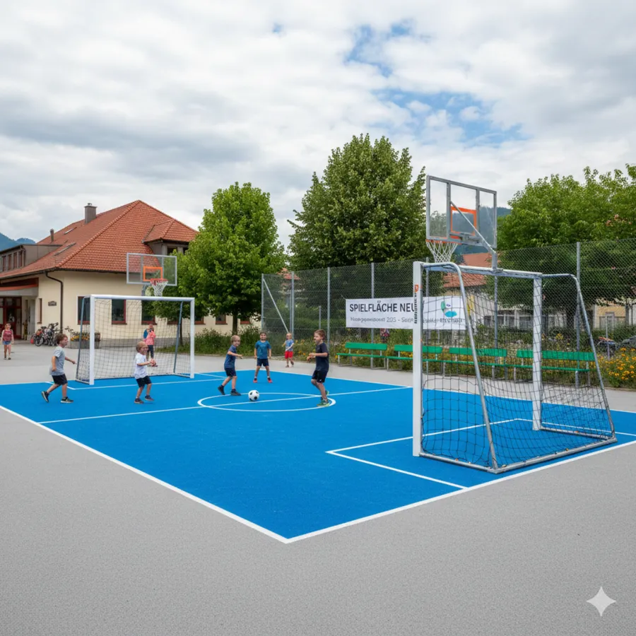 Neuer Bodenbelag GS Girlan