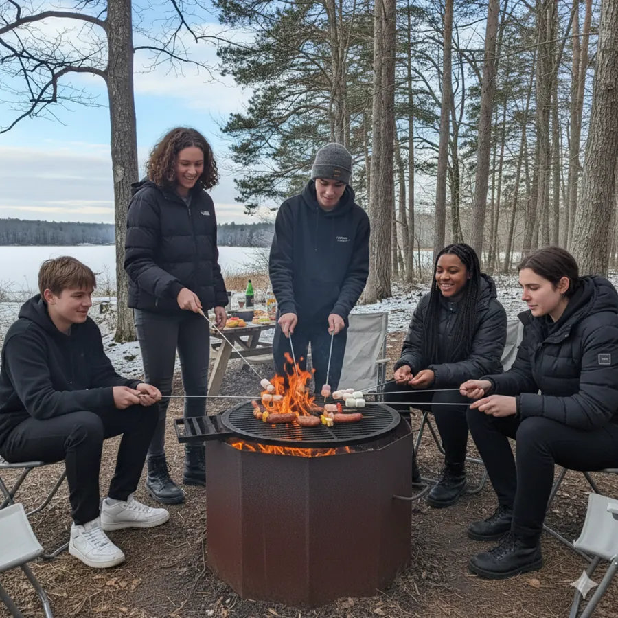 Öffentliche Feuer- und Grillstelle