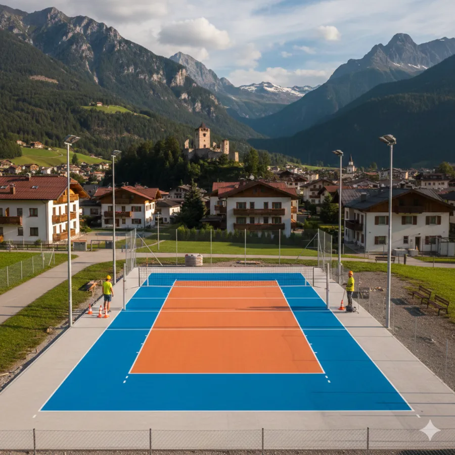 Volleyballplatz im Park