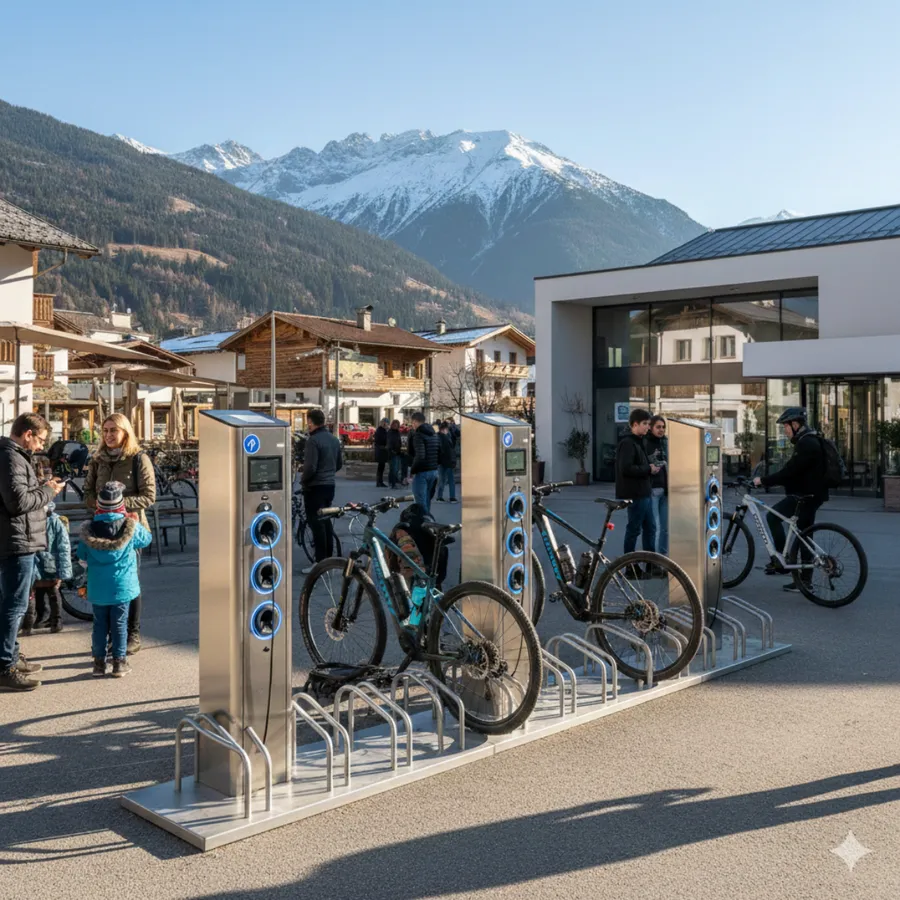 Errichtung von E-Bike Ladesäulen 