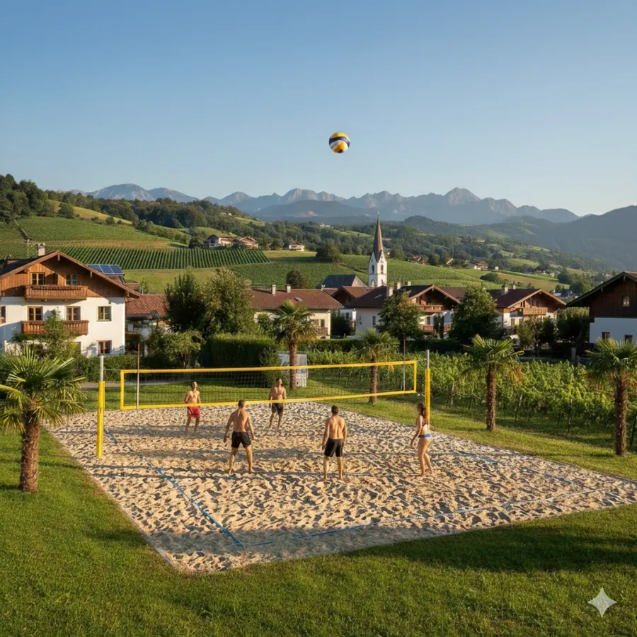Restaurierung Beachvolleyfeld