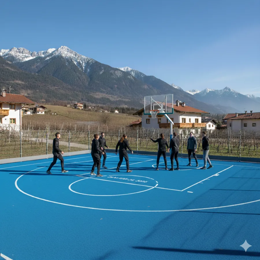 Basketball Feld in St.Pauls