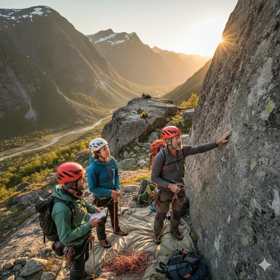 Kleiner Klettergarten im Konfall