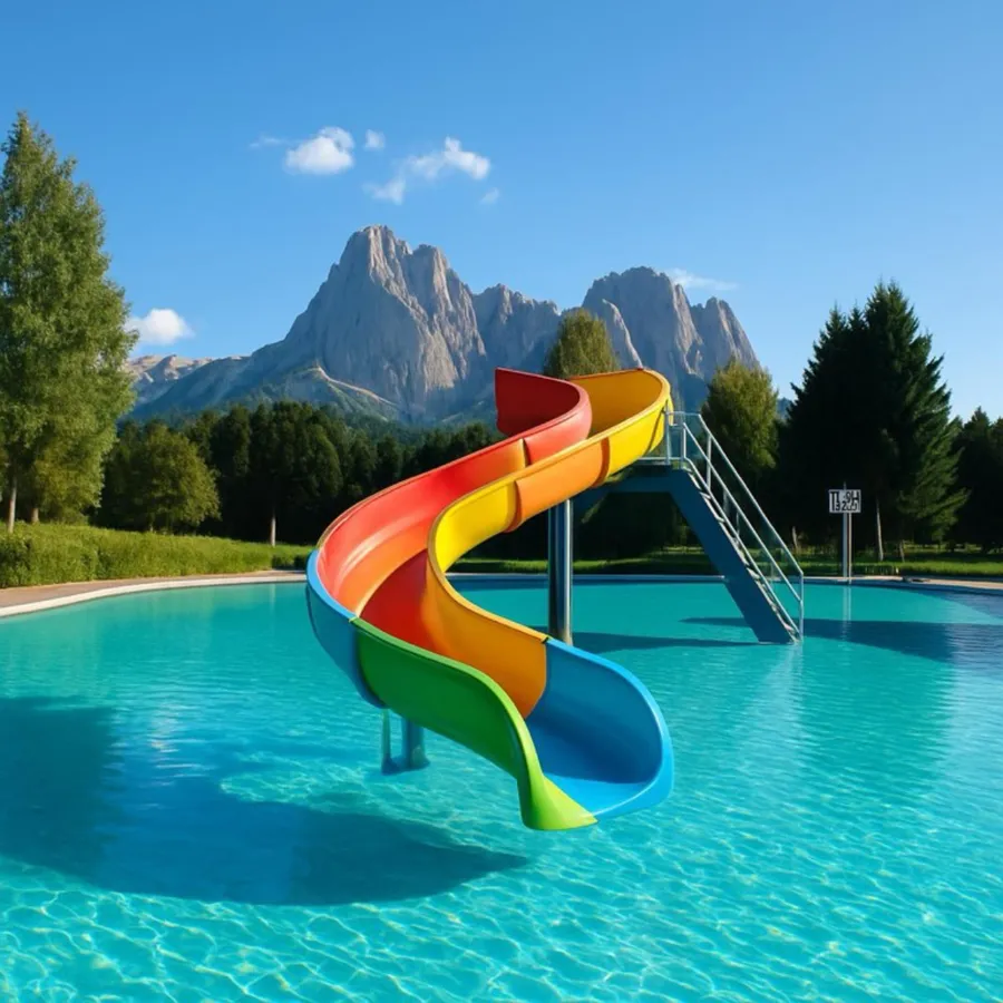 Wasserrutsche im Schwimmbad